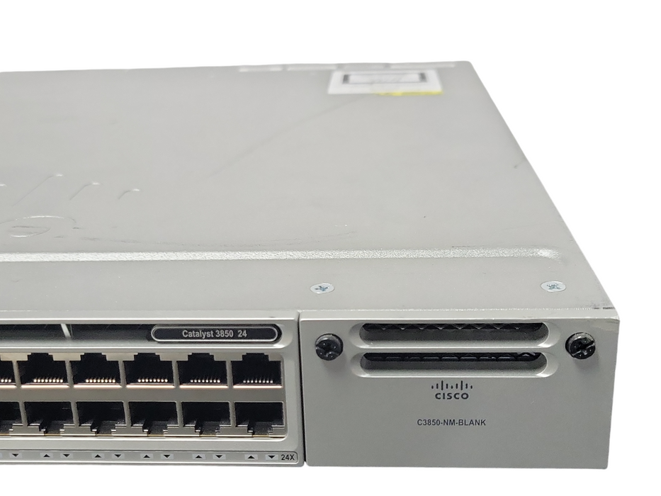 Cisco WS-C3850-24T-E 24-Port Managed Switch, 1x P{SU, No IOS, READ _