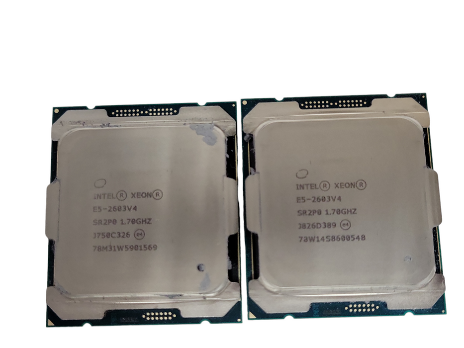 Lot of 2x Intel Xeon E5-2603V4 1.70GHz 6-Core 15MB LGA2011 Server CPU _