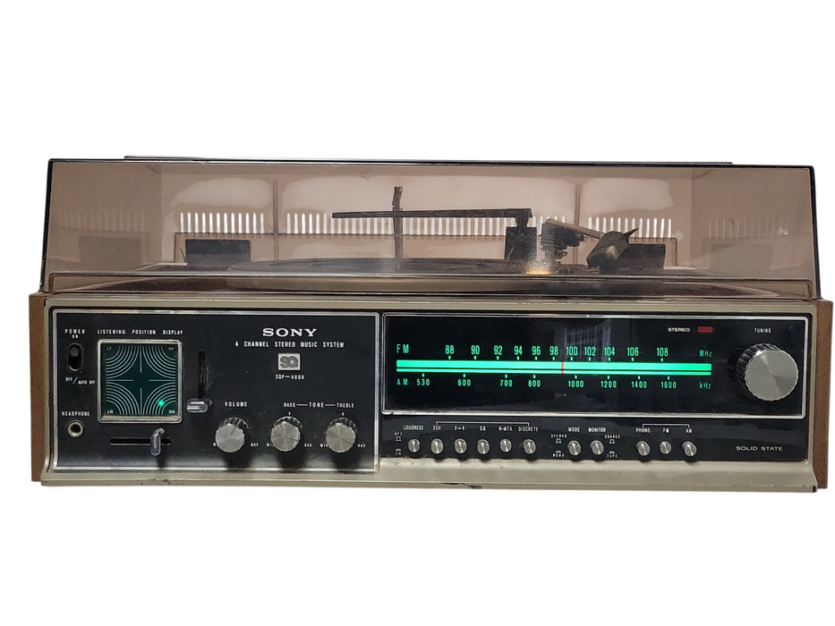 Sony 4CH Stereo music System SQP-400A, No Speaker, READ _
