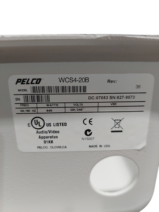 Pelco Case Master Power Supply WCS4-20B   =