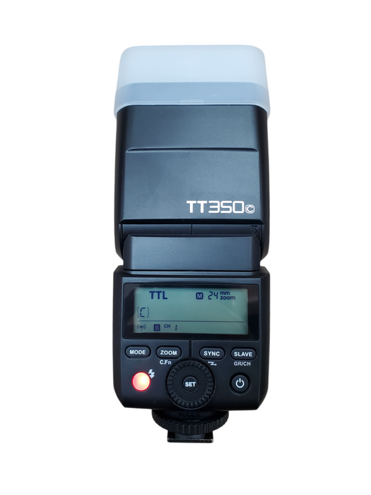 Godox TT350 Camera Flash + Case & Diffuser