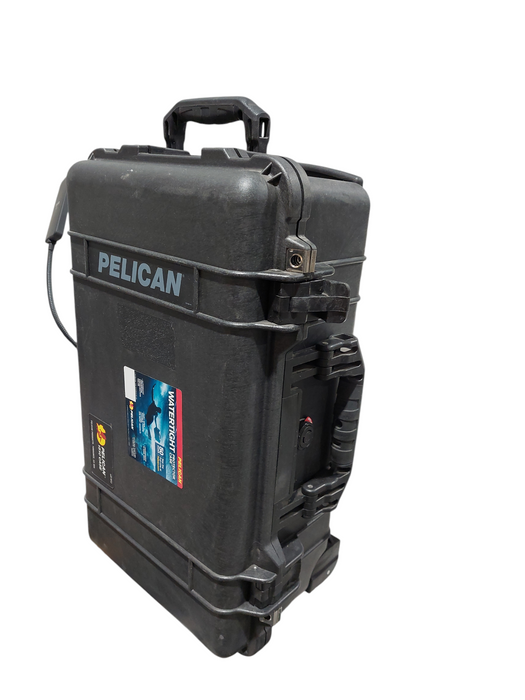Pelican Case 22"X12"X8" Hard Shelled Water Proof Case Empty Rolling Cart =