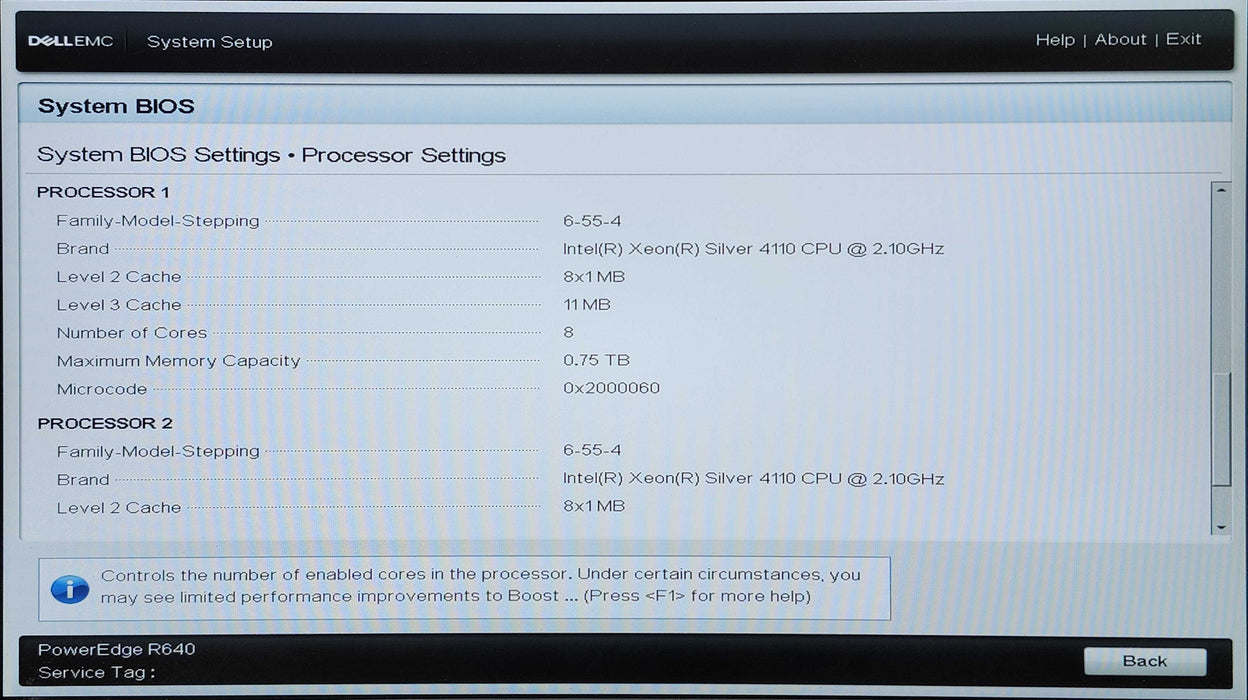 Dell PE R640 1U 8x 2.5", 2x Xeon Silver 4110, 64GB DDR4, 4x1.2TB SAS