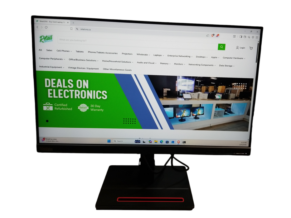 Lenovo ThinkVision T23i-20 23" 1080p 60Hz HDMI DP VGA Monitor w/ Stand