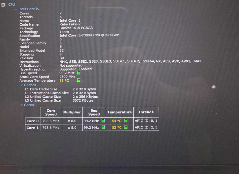 Lenovo ThinkPad X1 Yoga TOUCH Core i5-7300@2.60GHz 8GB RAM 256GB SSD  Lap200