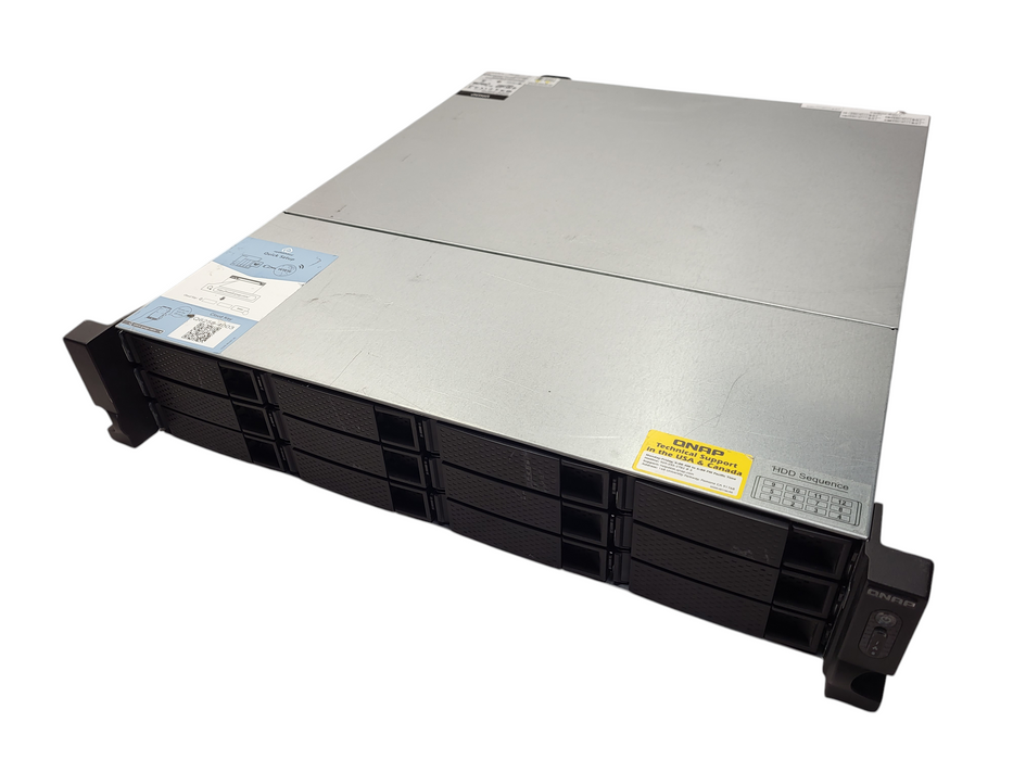 QNAP TS-1263U-RP 12-Bay NAS Network Attached Storage 1x 3TB HDD $