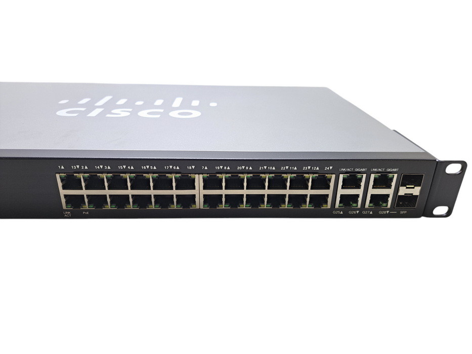 Cisco SG300-28PP-K9 V03 | 28-Port Gigabit PoE+ Managed Switch | 2x SFP