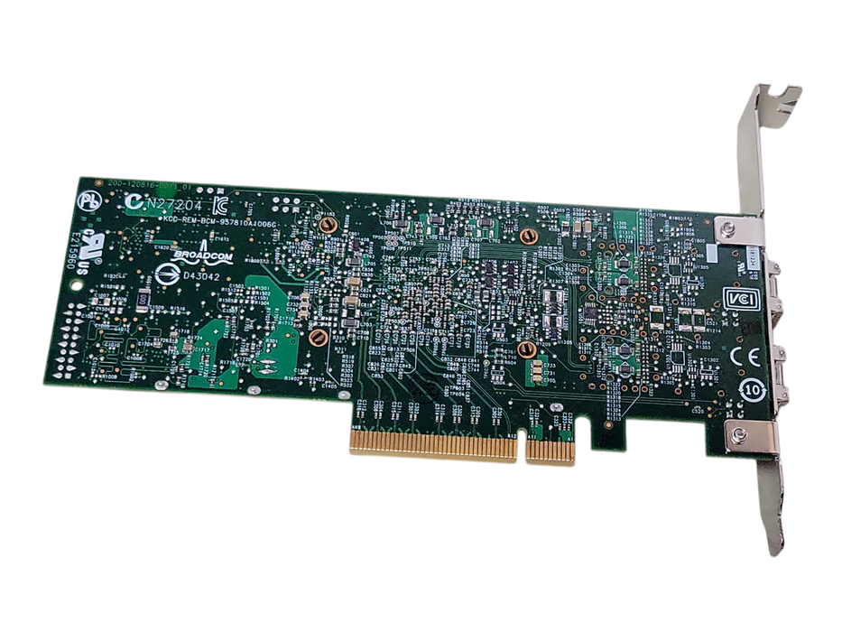 Dell Broadcom Dual-Port 10GbE SFP PCIe Network Adapter Dell P/N: 0N20KJ _