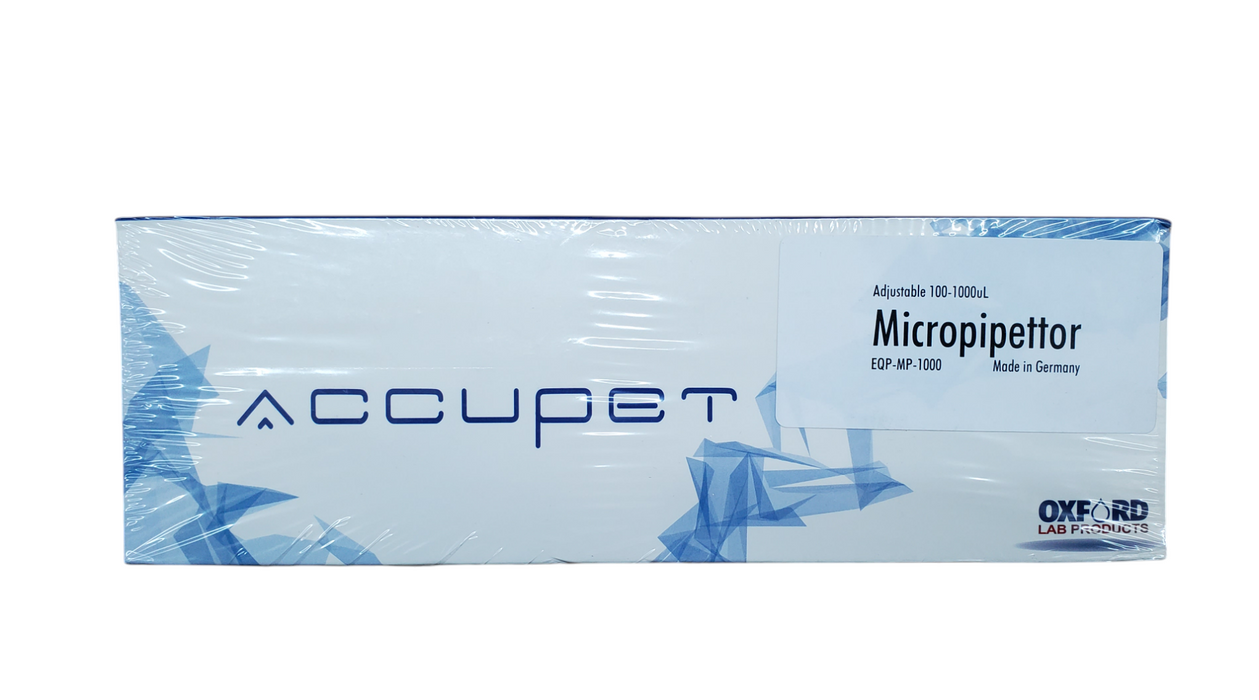 Accupet Oxford Lab Adjustable 100-1000μl Micropippettor  - NEW Q