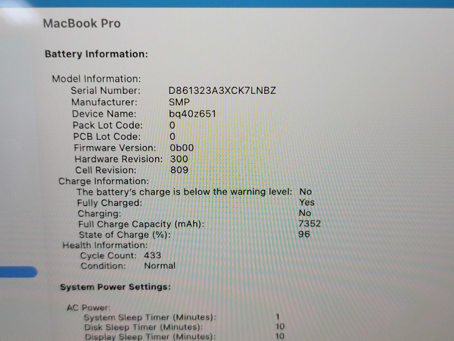 Apple Macbook Pro 2019 6-Core i7-9750H @ 2.6GHz 32GB DDR4 1TB SSD GPU (