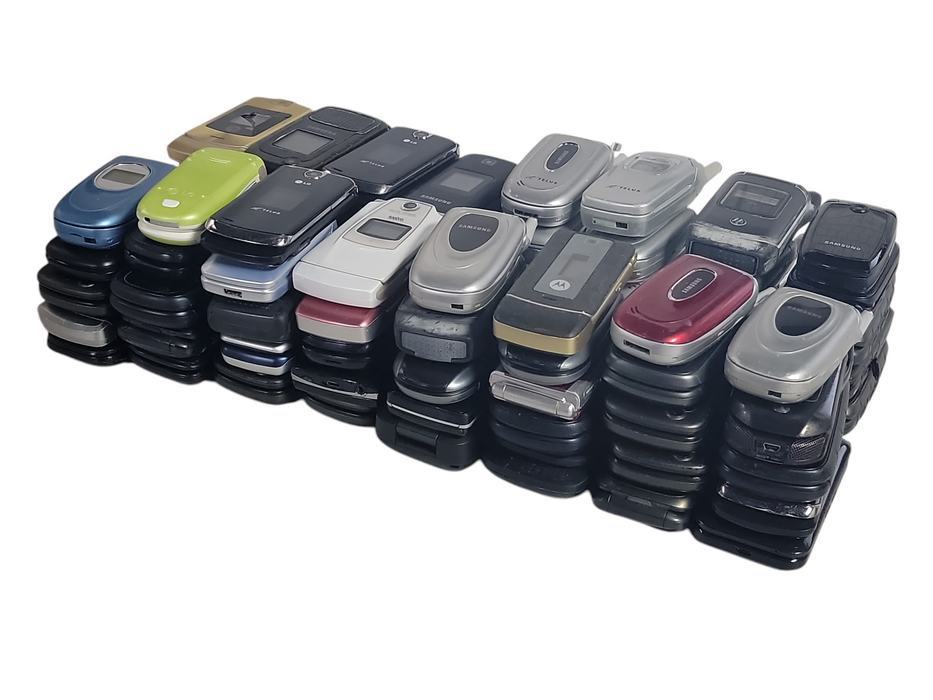 Lot of 80x Flip Phones [Untested] (