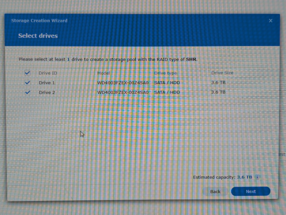 Synology DiskStation DS716+ 2 Bay NAS 2x 4TB HDDs installed  -