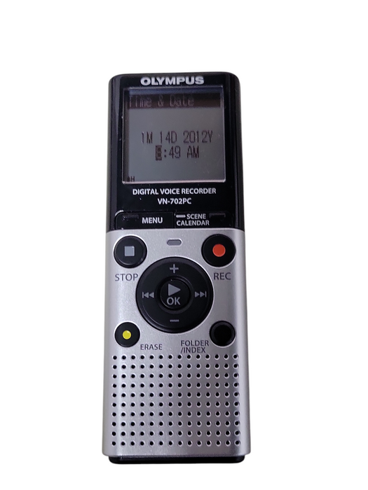 Lot of 9x Olympus digital voice recorder VN-702PC with 8x USB Cables _