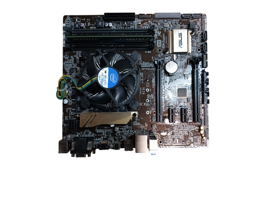 Asus H170M-Plus Motherboard & Intel i5-7400 CPU 8GB DDR4 No I/O Shield