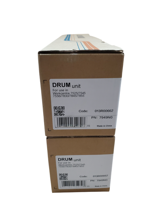Lot 2x 013R00662 Drum Unit | For Workcentre 7525/7545 - 7556/7830/7845 | Ne %