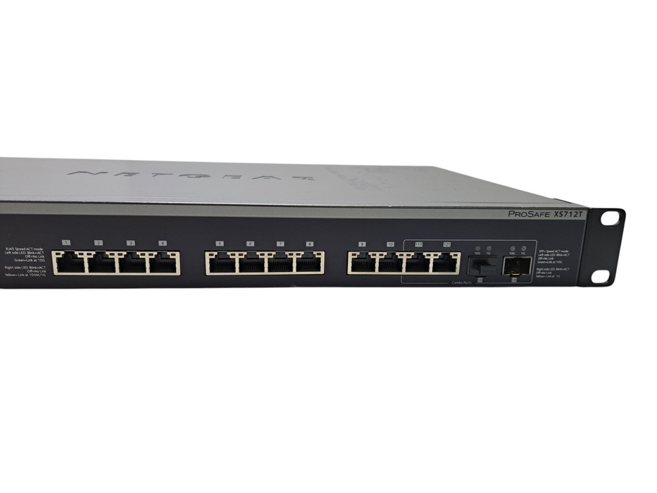 Netgear XS712T | 12-Port 10GBase-T RJ-45 / 2-Port SFP+ Switch *PARTS* )