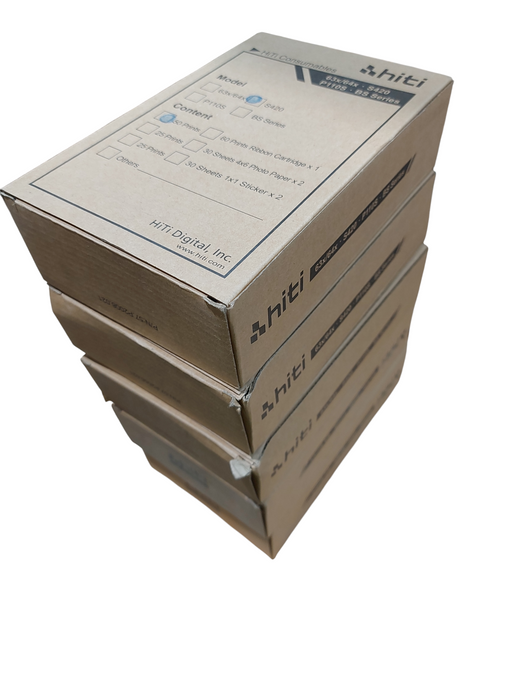 Lot 5x HiTi S420 Consumables Paper and Ribbon 50 4 x 6 Prints