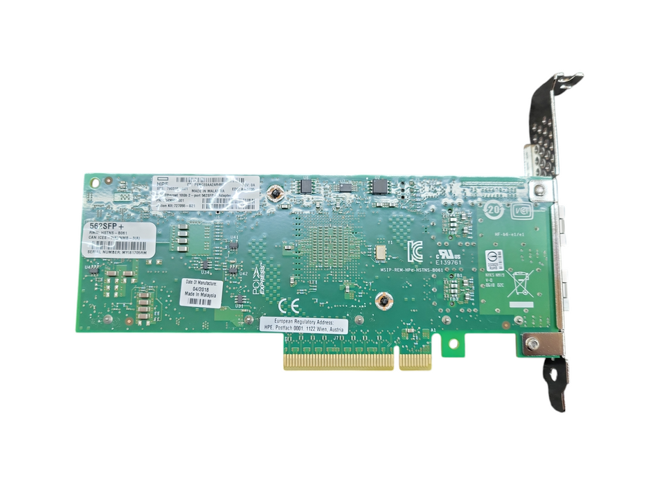 HPE Intel X710-DA2 562SFP+ Ethernet SFP Network Card 10GBE 2-port Adapter !