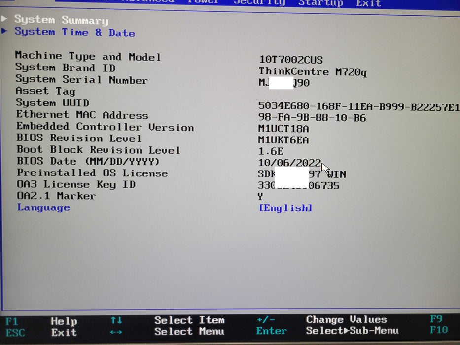 Lenovo ThinkCentre M720q USFF Intel i5-8400T 1.70GHz 8GB RAM 256GB SSD Q_
