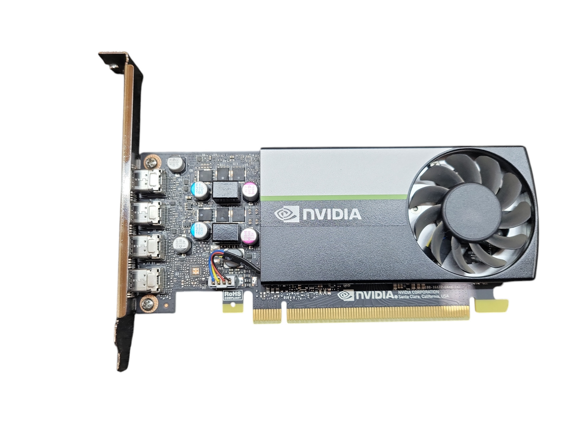 NVIDIA Quadro T1000 4GB GDDR6 Graphics Card | 4x Mini DP Full
