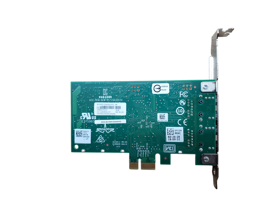 Dell Broadcom 00FCGN Dual Port Ethernet Card