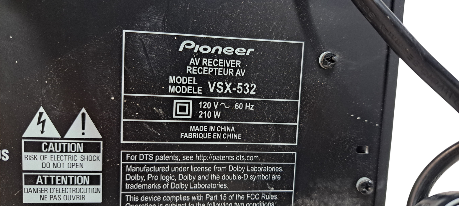 Pioneer AV Receiver VSX-532