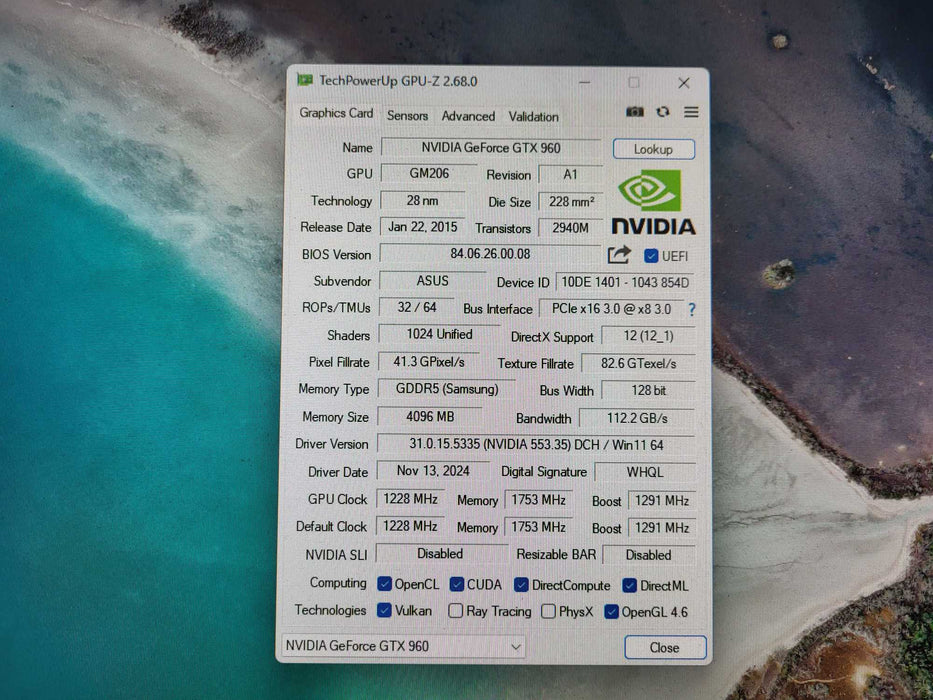 ASUS STRIX GTX 960 (STRIX-GTX960-DC2OC-4GD5) GDDR5 Graphic Card Q$