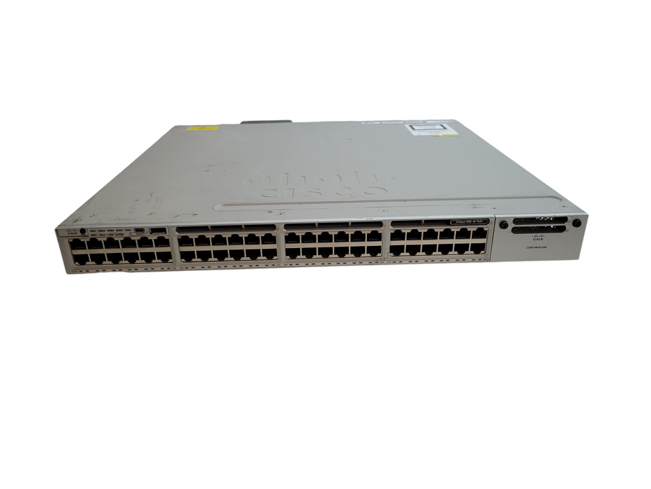 Cisco WS-C3850-48P-S v06 | 48-Port Gigabit PoE Switch | 1xPSU Q%