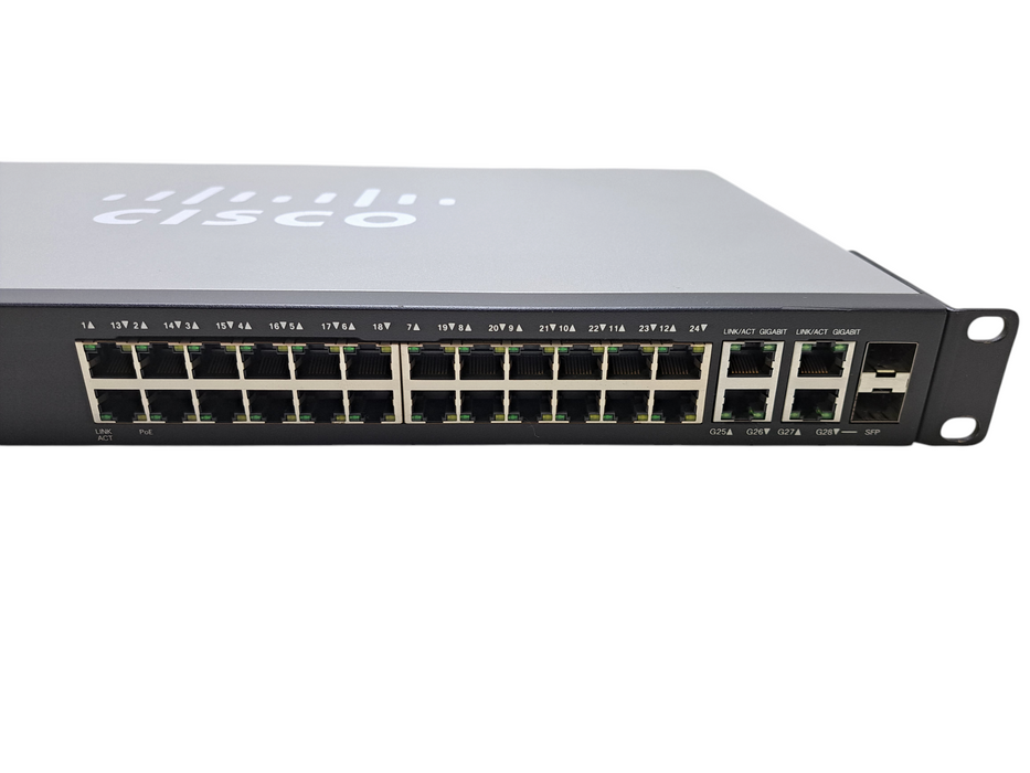 Cisco SG300-28PP-K9 V02 | 28-Port Gigabit PoE+ Managed Switch w/ 2x SFP
