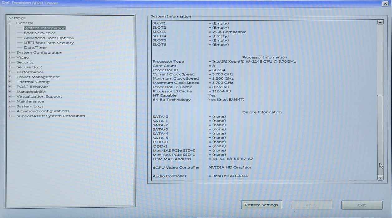 Dell PowerEdge T5820, Xeon W-2145, 32GB DDR4, P400, No HDD, 425W PSU