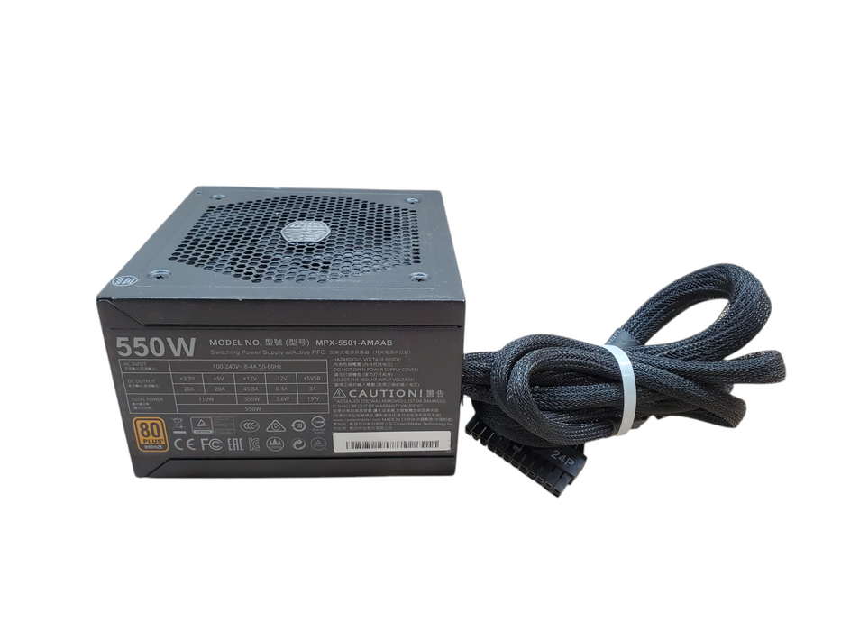 CoolerMaster MasterWatt 550W 80+ Bronze Desktop Power Supply