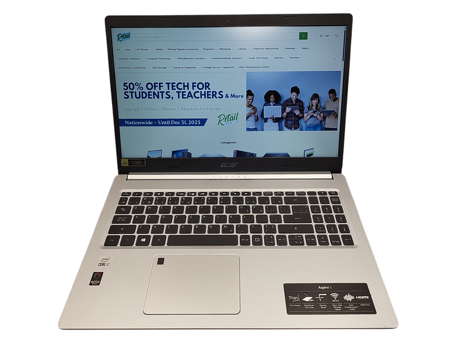 Acer Aspire A515-55 i7-1065G1@1.3GHz 16GB RAM 512GB SSD $ Lap200