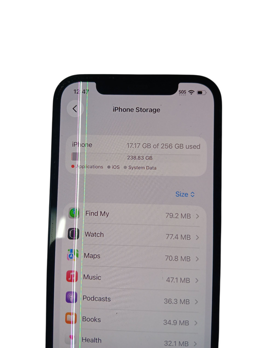 Apple iPhone 12 - 256GB - Black (A2402 | Read)