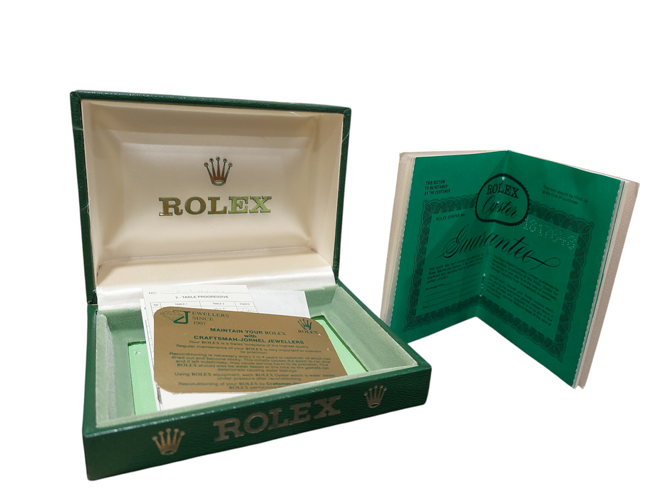 Vintage Empty Rolex Box ,Oyster - Tags 1993 ,with Certificate 1601 Roly  =