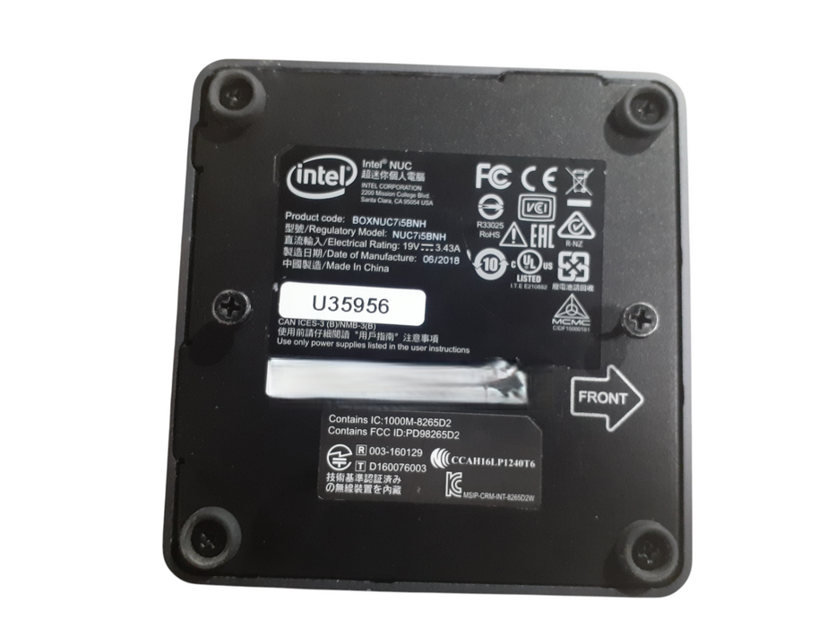 Intel NUC NUC7i5BNH i5-7260U @ 2.20GHz 16GB DDR4 256GB NVMe