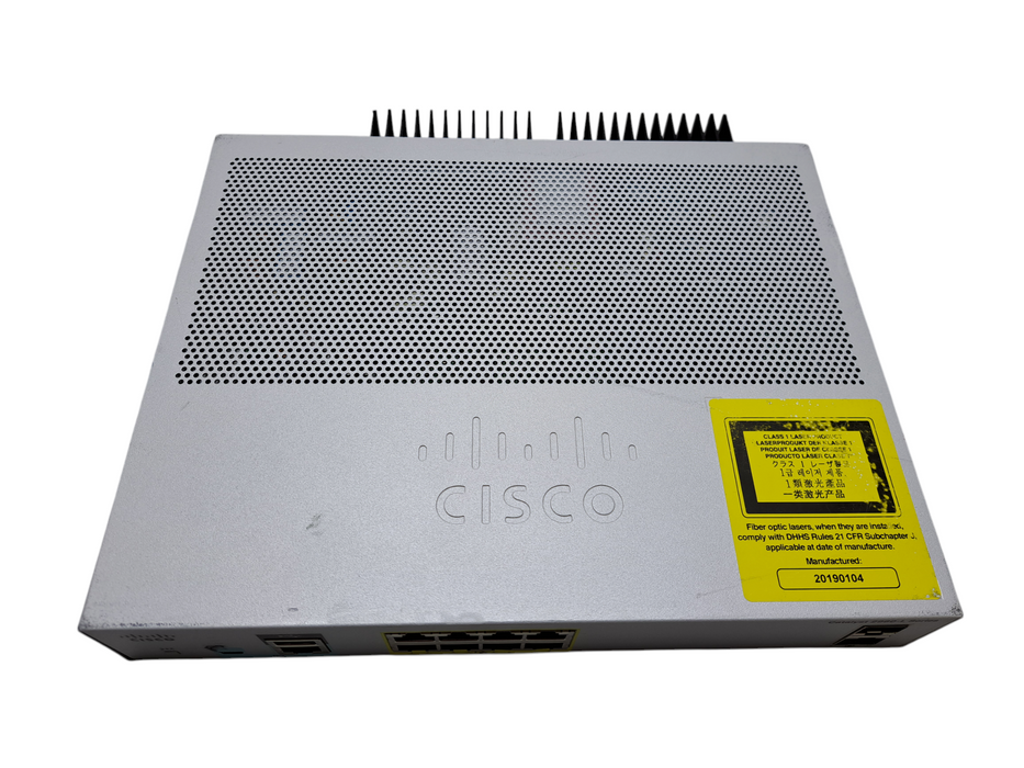Cisco WS-C2960L-8PS-LL | 8-Port Gigabit PoE+ 2x SFP Silent Managed Switch Q