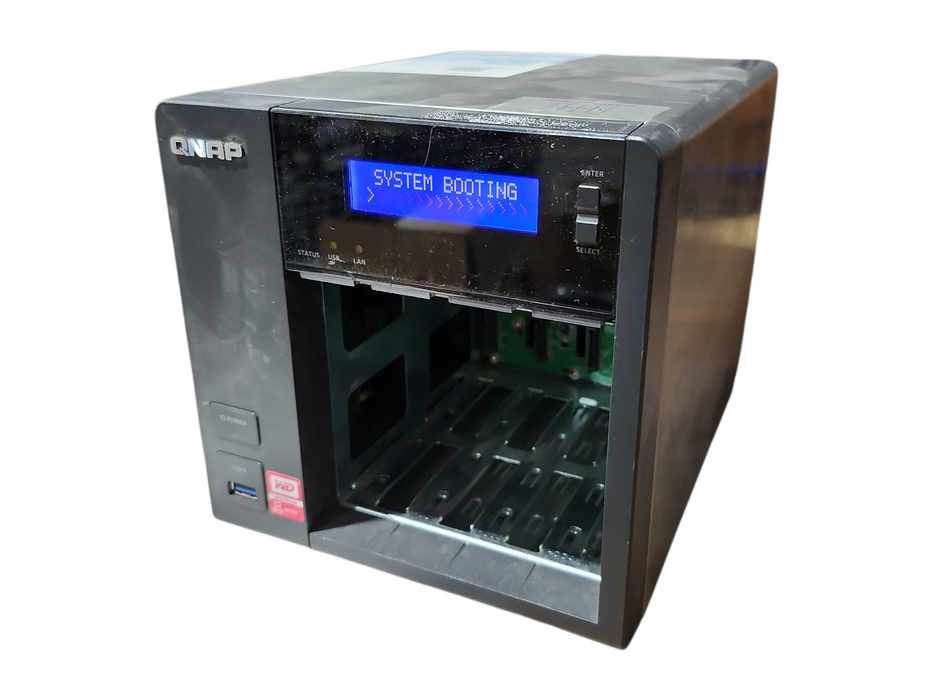 QNAP TS-453 Pro 4-Bay NAS, No Caddies, No HDD, READ