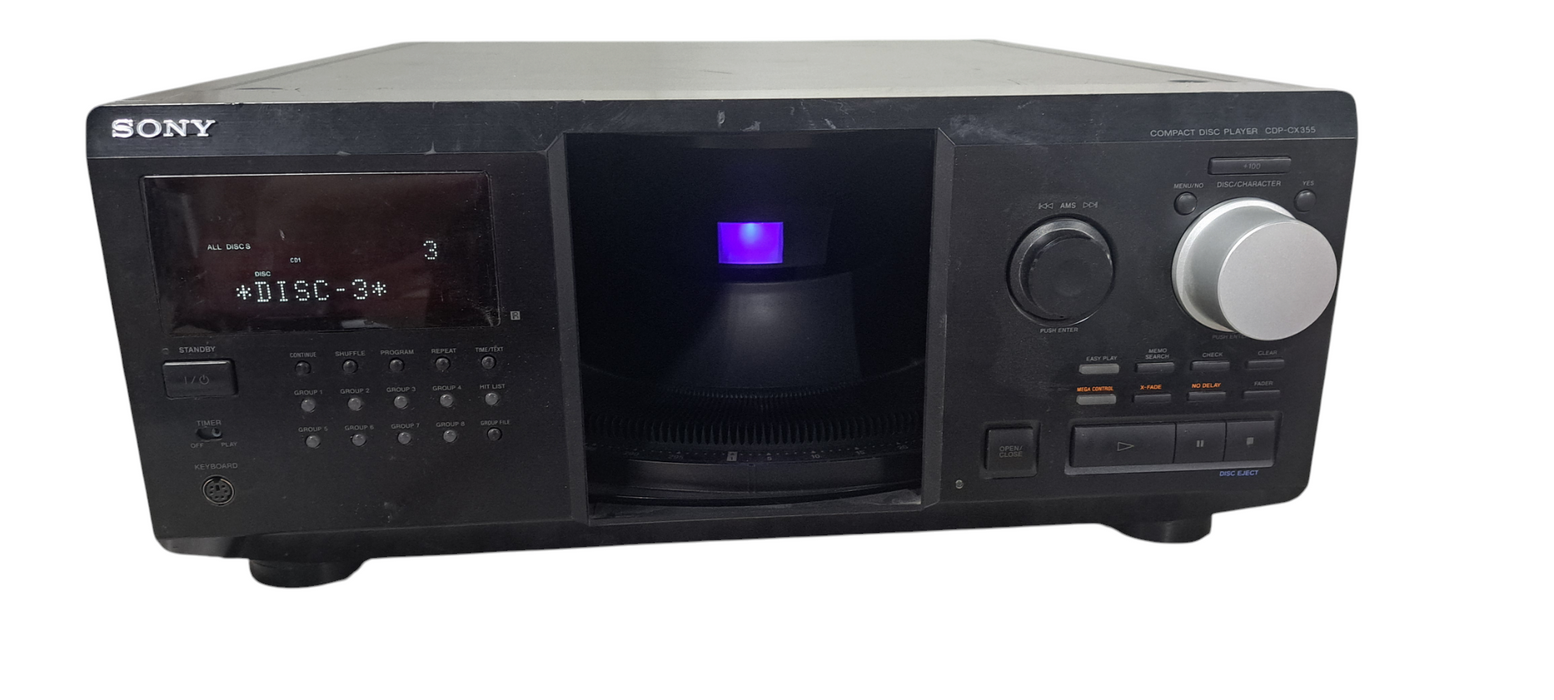 Sony CDP-CX355 300 Disc Mega Storage CD Changer Player No Remote
