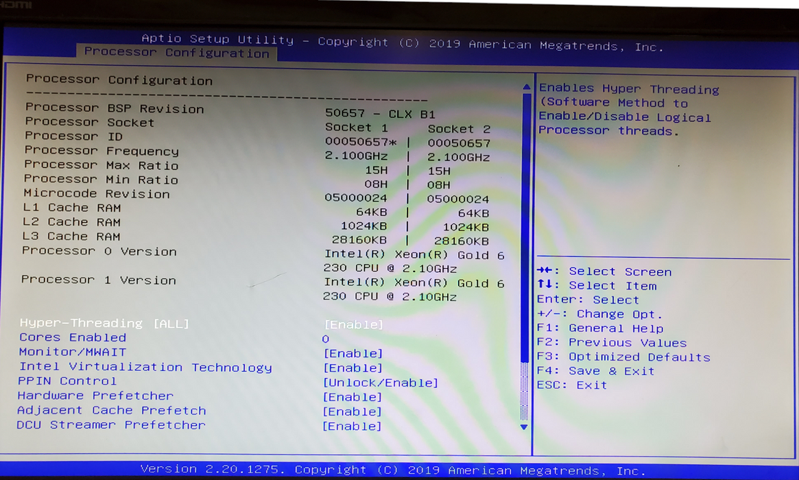 Supermicro SYS- 1029GQ-TRT X11DGQ 2x Xeon Gold 6230 64GB DDR4 - No HDD/GPU