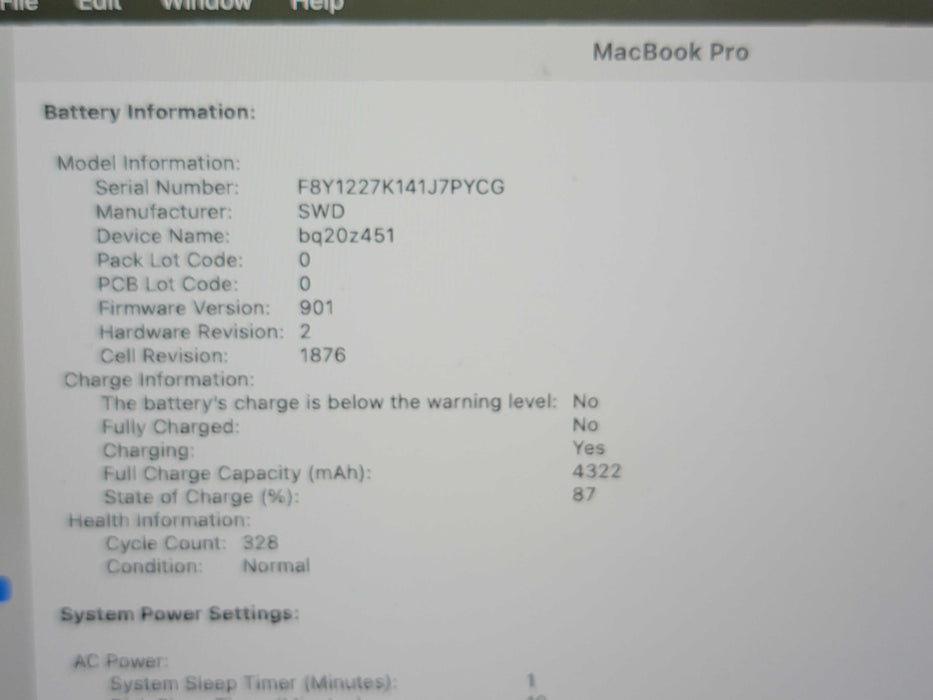 Apple Macbook Pro 2020 13" 4-Core i5-1038NG7 @ 2.0GHz 16GB DDR4 500GB SSD (