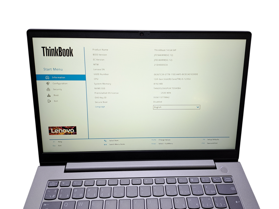 Lenovo ThinkBook 14 G4 | Intel Core i5-1235U|8GB DDR4|256GB NVMe |READ