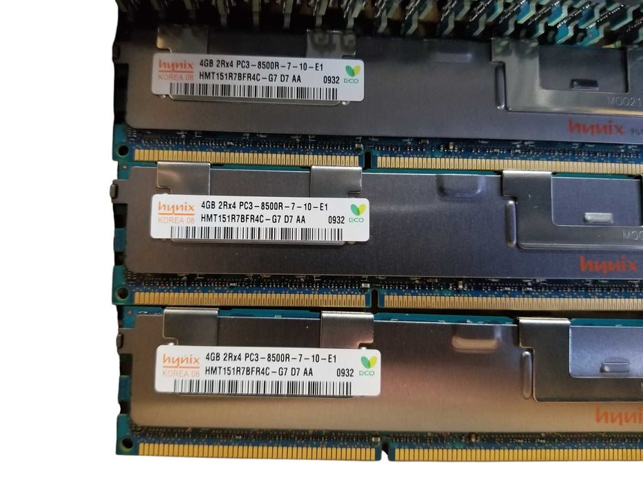 Lot 36x Hynix Korea 4GB 2Rx4 DDR3 PC3-8500R-7-10 DDR3 Server Memory 3.7LBs Q