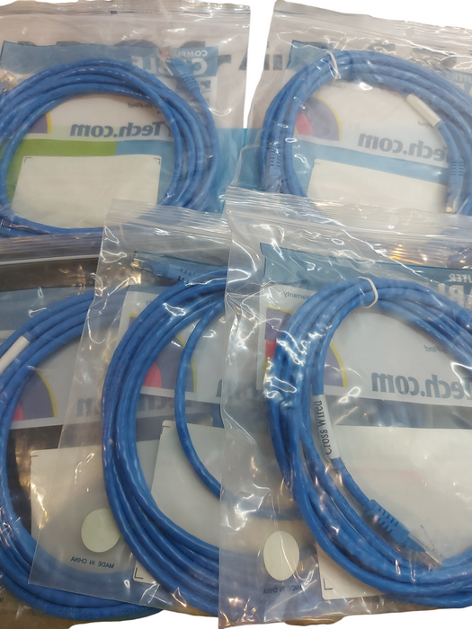 LOT 5x - STARTECH.COM 10FT CAT 5E NETWORK CROSSOVER CABLE NEW!