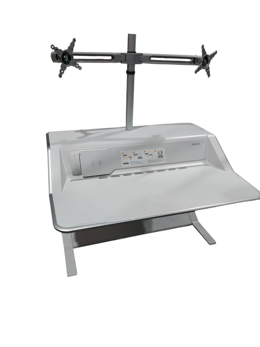 Fellows Ergonomic Dual Mount Monitor Stand Desk Docking Station  =