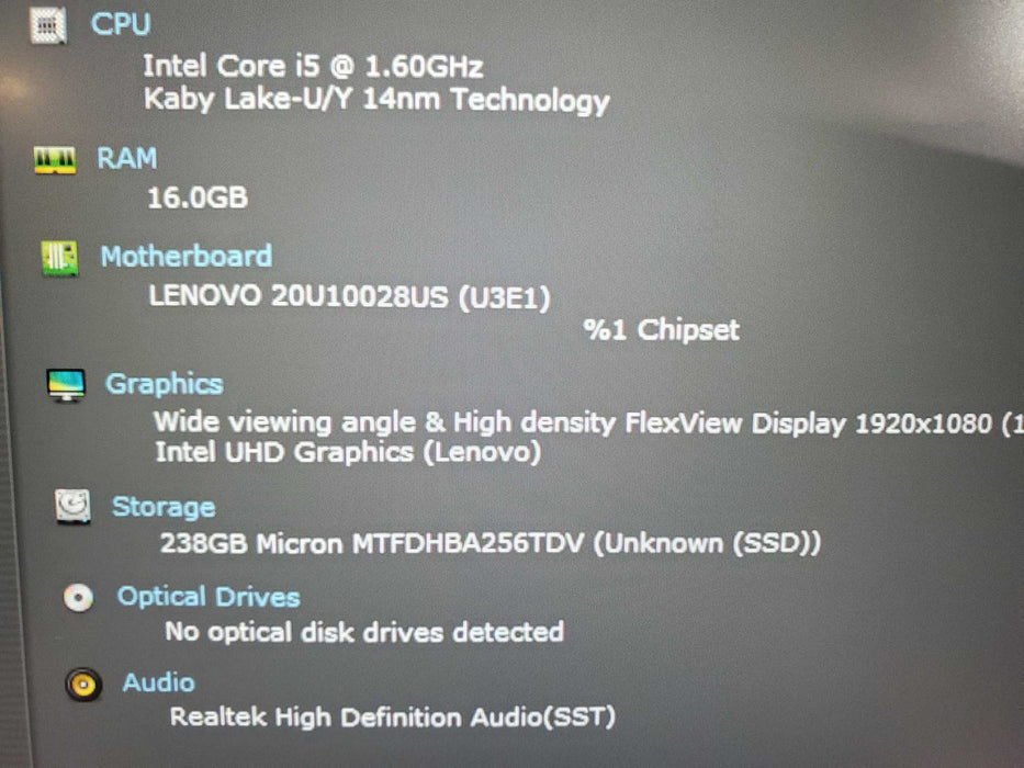 Lenovo ThinkPad L14 Gen 1 - 14" | i7-10210U | 16GB | 256GB NVME  Lap200