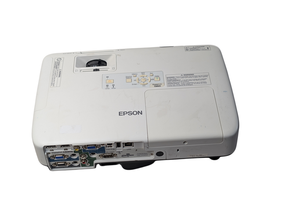Epson PowerLite 1960 3LCD XGA Projector H473A 1257 Hours -