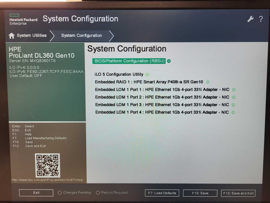 HPE ProLiant DL360 Gen10 1x Xeon Silver 4116, 16GB DDR4, P408i-a SR Gen10  $