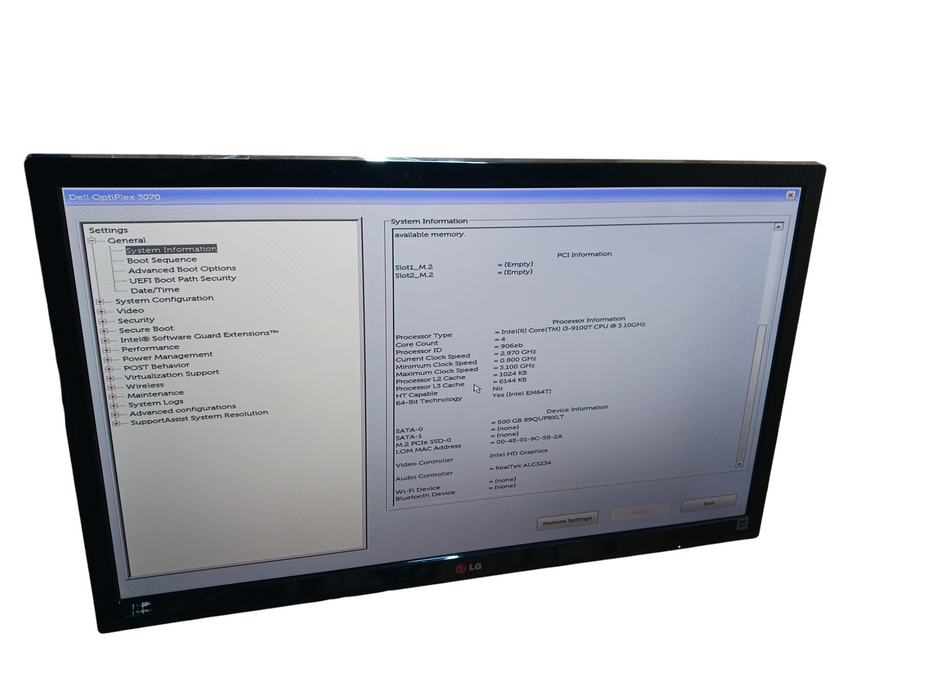 DELL Optiplex 3070 Micro USFF PC i3-9100T 2.2GHz 8GB RAM 500GB HDD