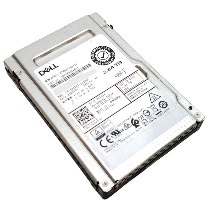 3.84TB SAS 2.5" 15mm 12Gb/s Dell Enterprise Class SSD - Assorted models Q+