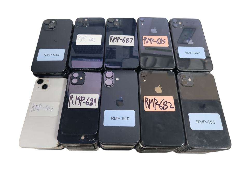 Lot of 100x Apple iPhone [ XR to 16 | B/C Condition][RMP-8] (